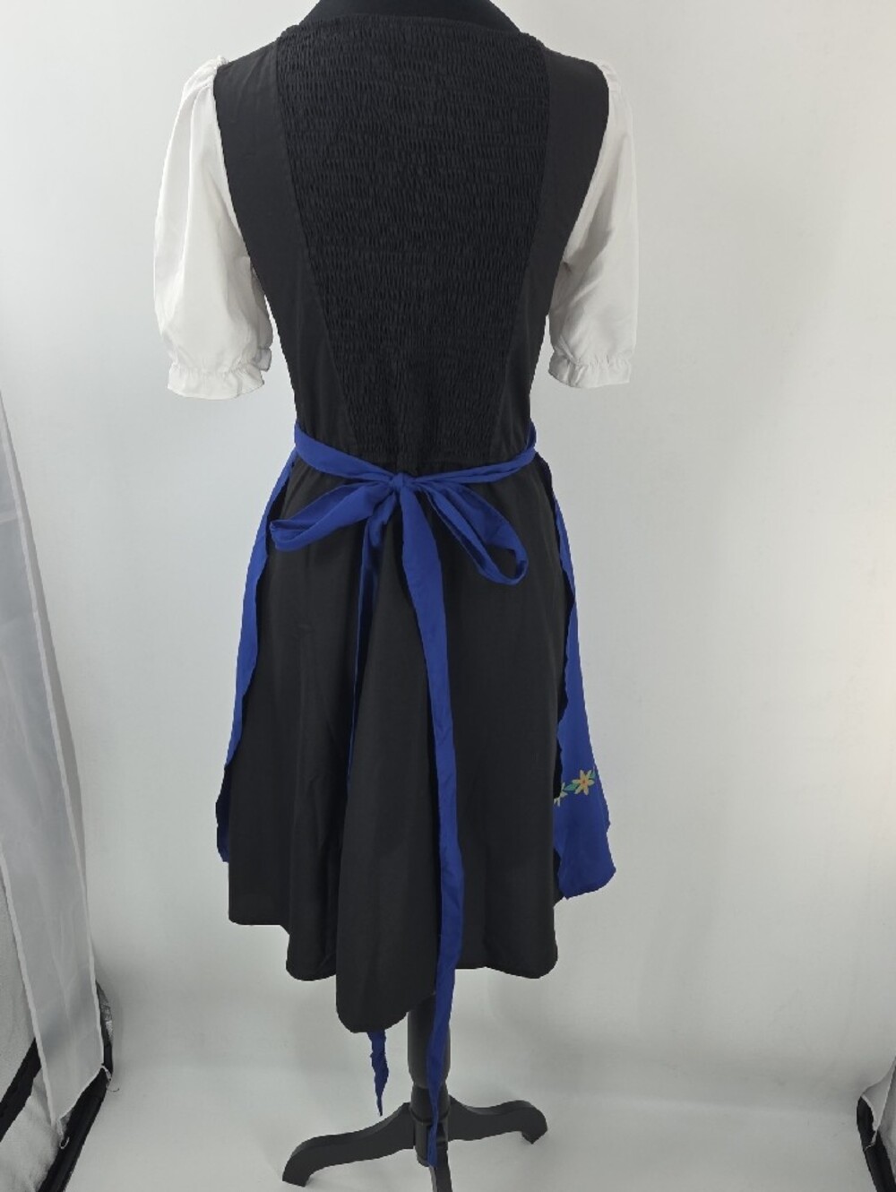 Blue & Black Oktoberfest Drindl with Embroidered Apron - Picture 8 of 16